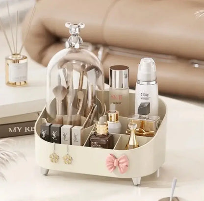 2 in 1 Bear Shape Makeup Brush Holder & Cosmetic Organizer