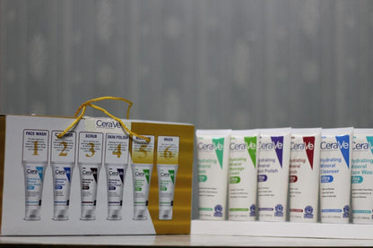 CeraVe Whitening Facial Kit All-in-One Scrub Mask Wash